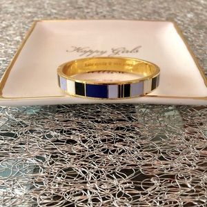 Kate Spade Striped Gold Hing Bangle